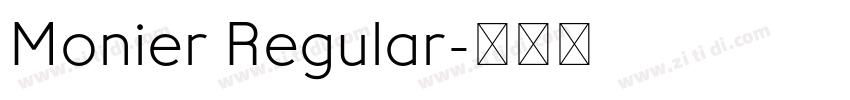 Monier Regular字体转换